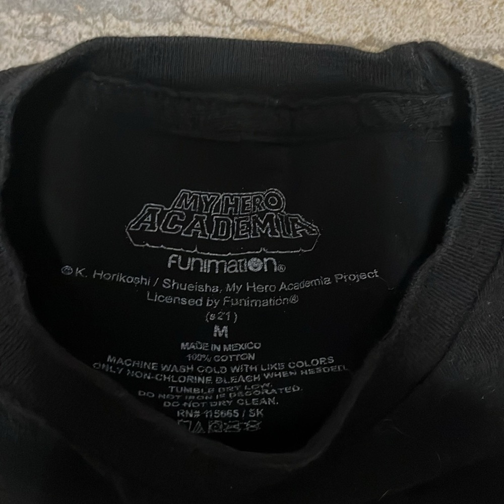 My Hero Academia Men's Graphic Tee - Black - Picture 4 of 4